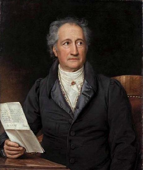 Joseph Stieler Johann Wolfgang von Goethe oil painting image